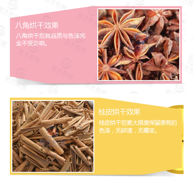 陳皮網(wǎng)帶式烘干機產品烘干介紹